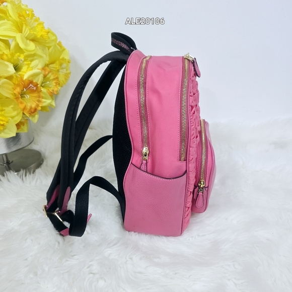 Coach Pink Women's Court Backpack With Ruching C4094 - Picture 8 of 17